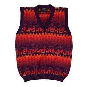 Sunset Alpaca Wool Sweater Vest